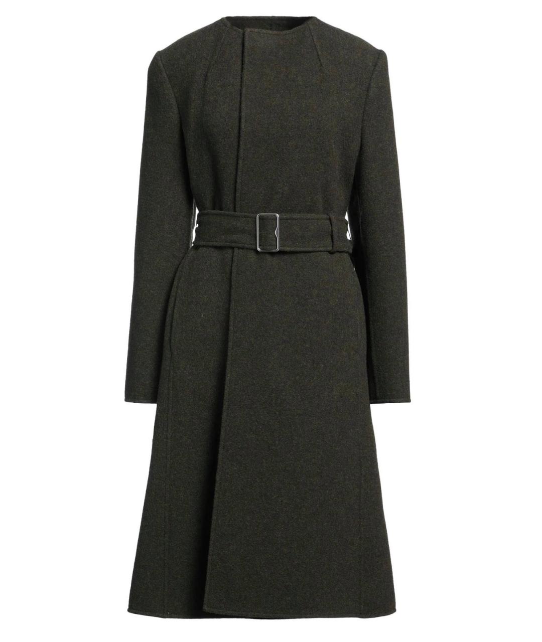 BURBERRY Хаки шерстяное пальто, фото 1
