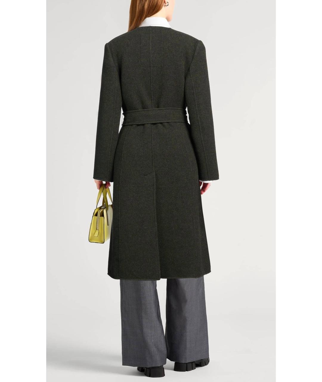 BURBERRY Хаки шерстяное пальто, фото 3