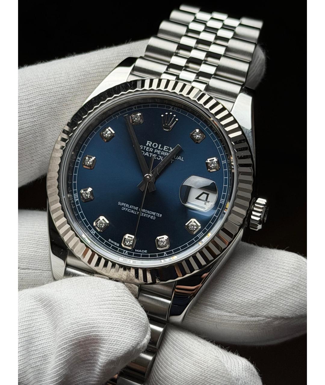 ROLEX Синие часы, фото 4