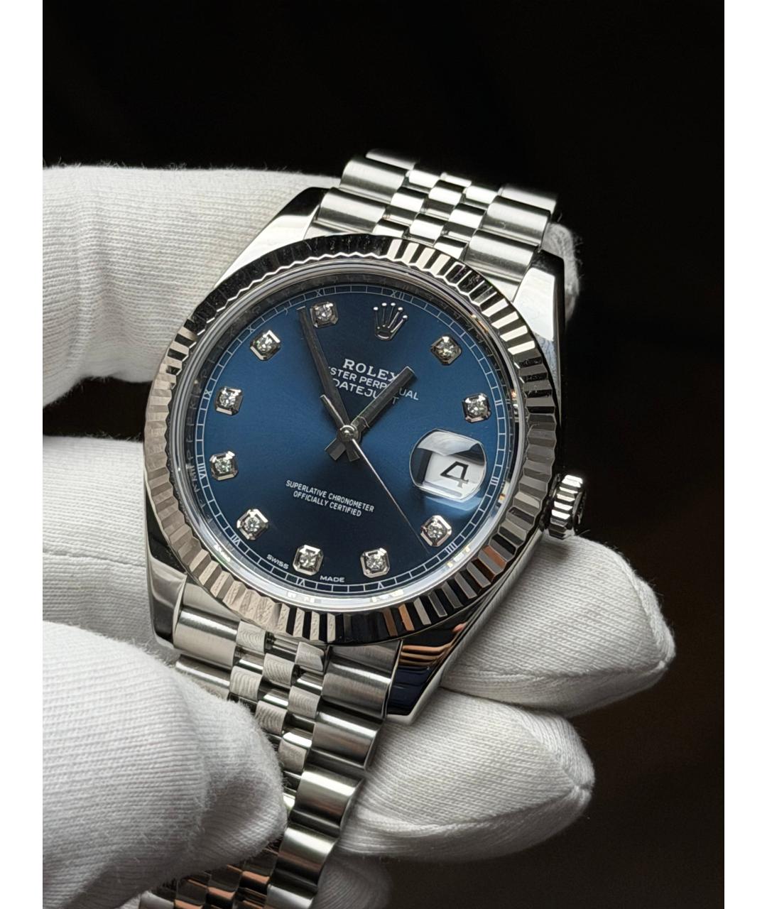 ROLEX Синие часы, фото 3