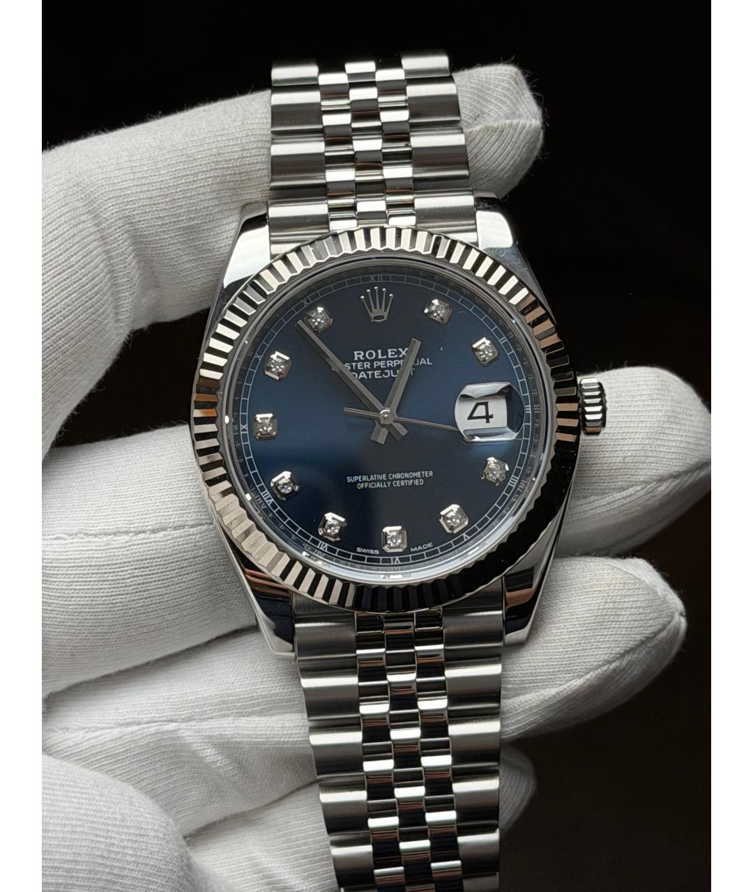 ROLEX Синие часы, фото 2