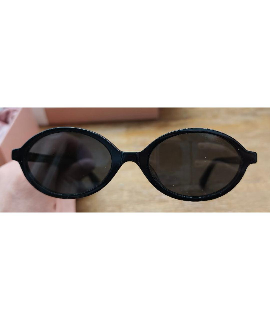 MIU MIU Черные пластиковые солнцезащитные очки, фото 4