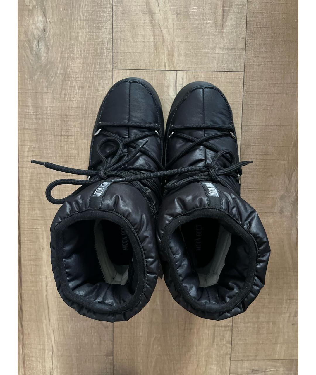 MOON BOOT Черные синтетические полусапоги, фото 3