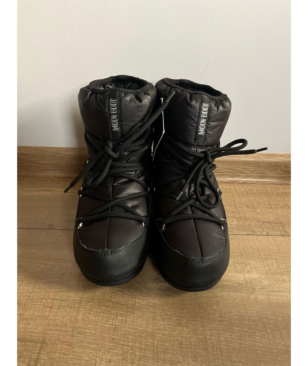MOON BOOT Черные синтетические полусапоги, фото 2