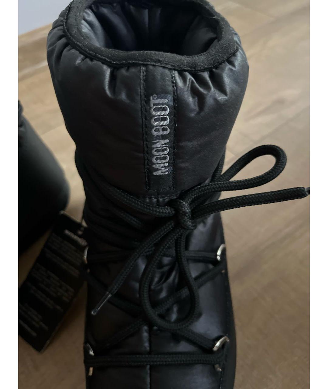 MOON BOOT Черные синтетические полусапоги, фото 7