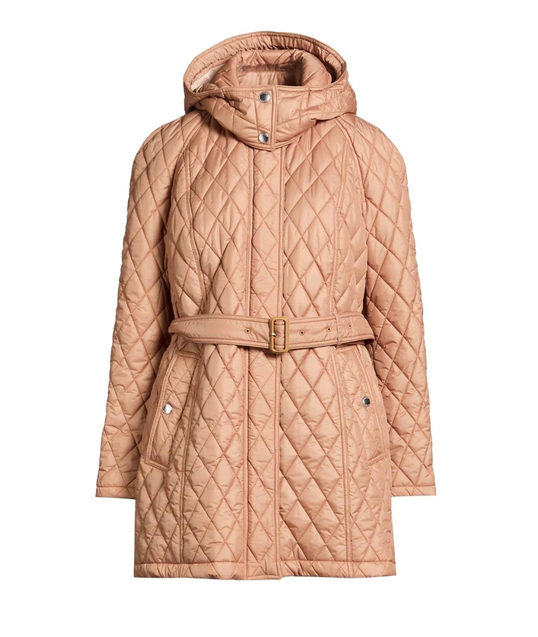 BURBERRY Бежевая полиэстеровая куртка, фото 4