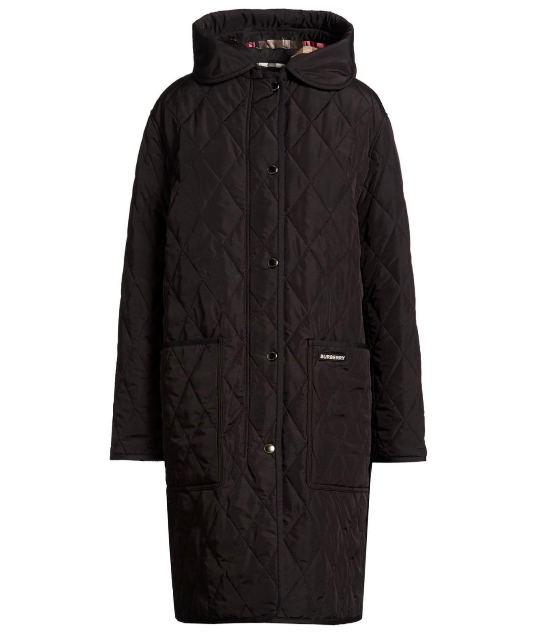 BURBERRY Черная полиэстеровая куртка, фото 4