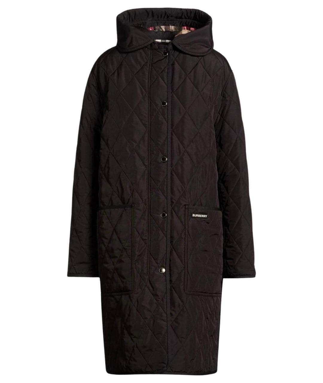 BURBERRY Черная полиэстеровая куртка, фото 1