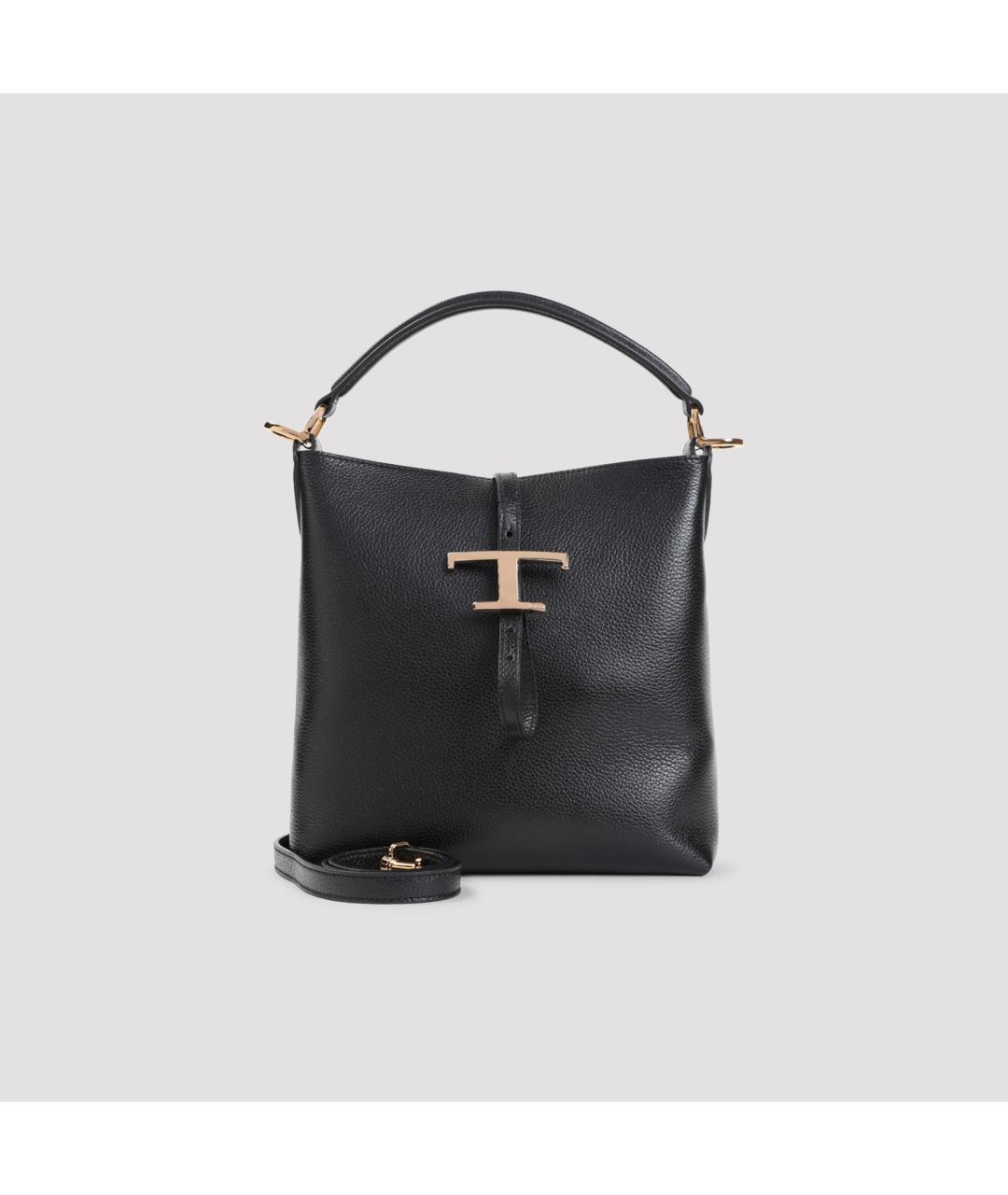 TOD'S Черная кожаная сумка через плечо, фото 2