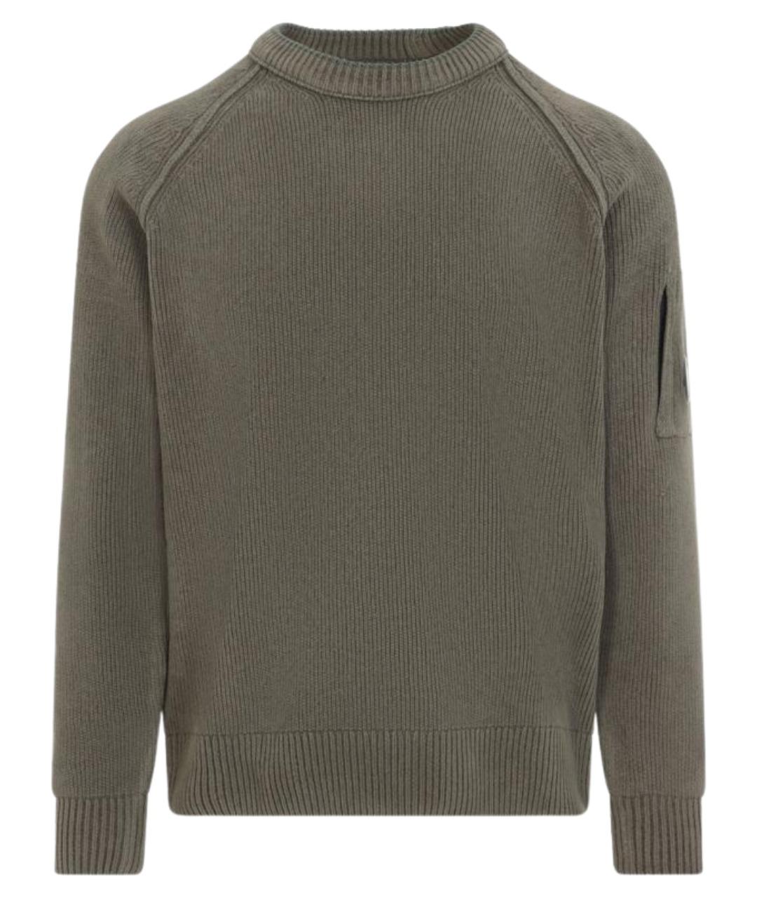 CP COMPANY Зеленый хлопковый джемпер / свитер, фото 1