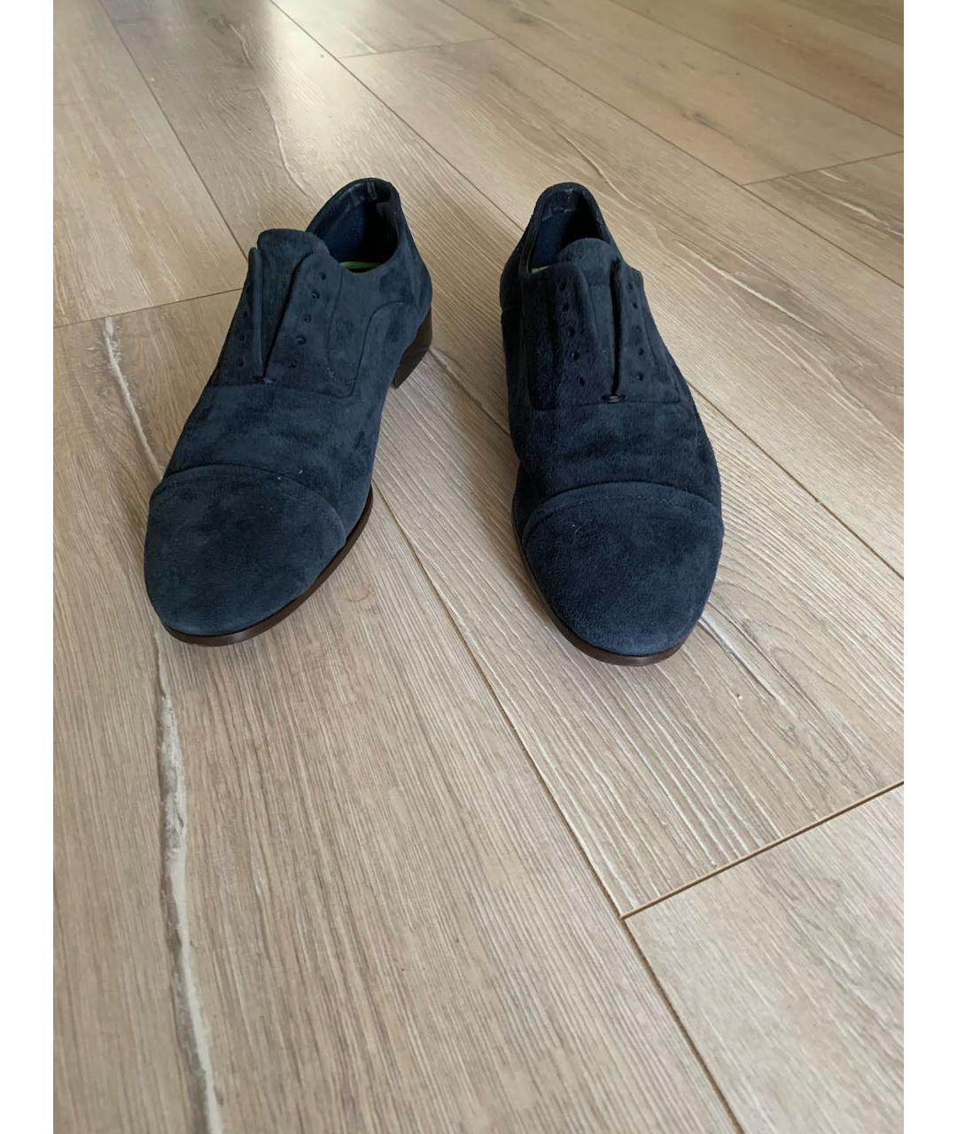 FABI Темно-синие замшевые туфли, фото 3