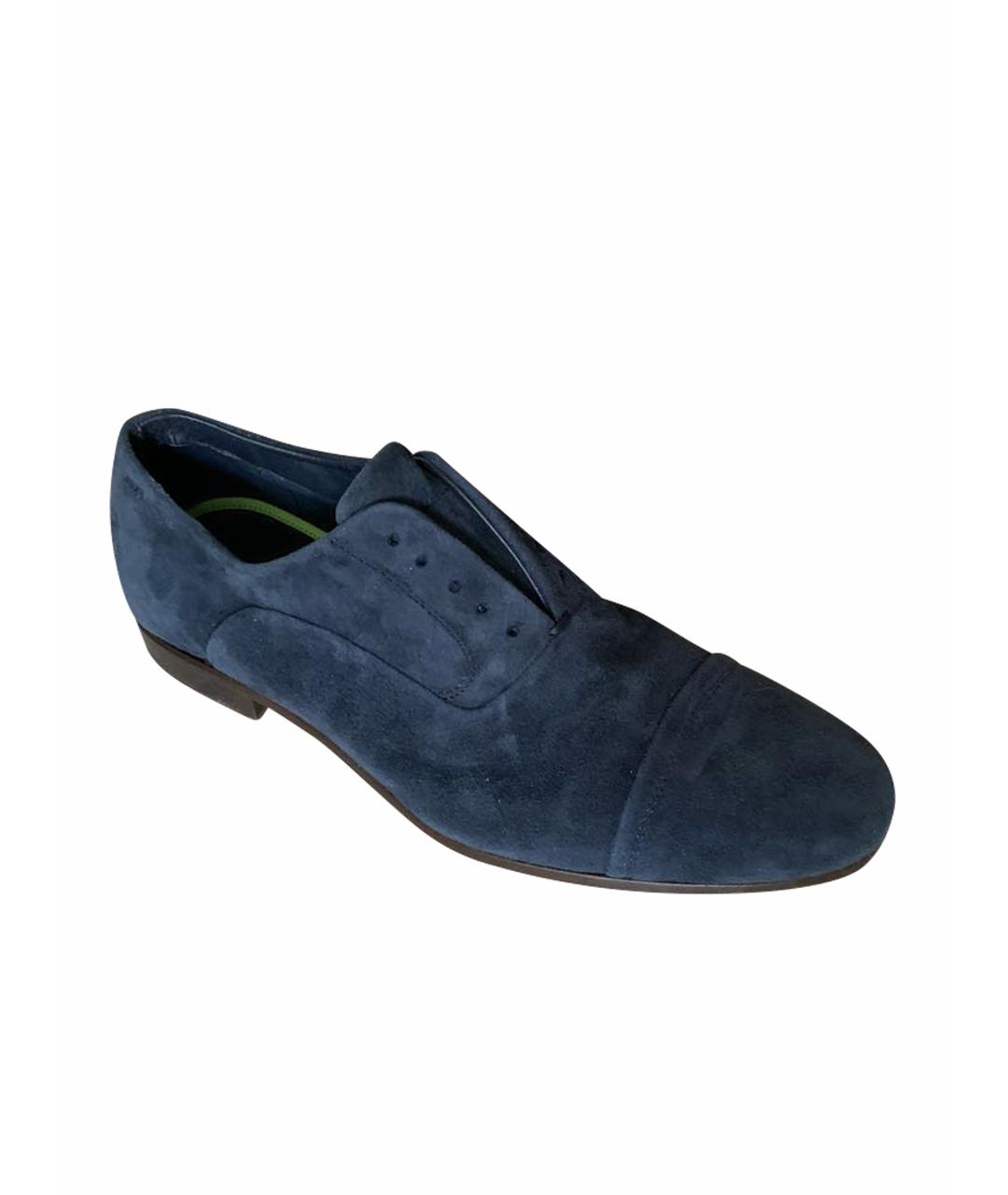FABI Темно-синие замшевые туфли, фото 1