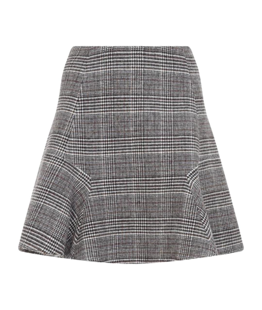 ERMANNO SCERVINO Мульти шерстяная юбка мини, фото 1