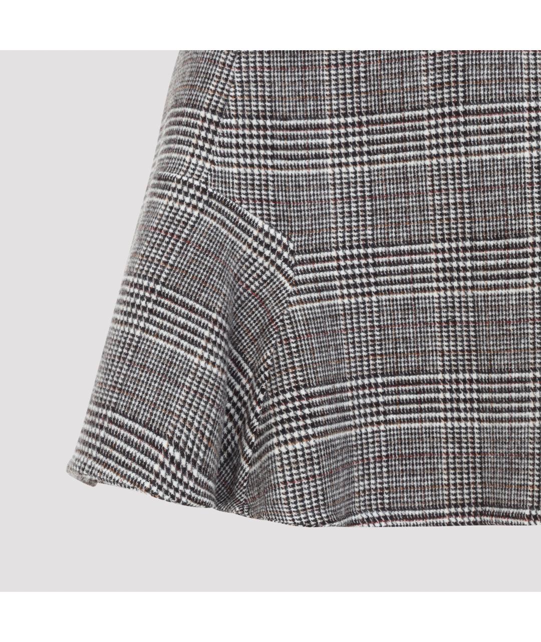 ERMANNO SCERVINO Мульти шерстяная юбка мини, фото 4