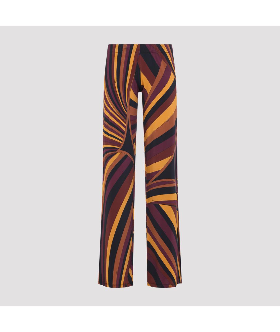 PUCCI Мульти вискозные прямые брюки, фото 2