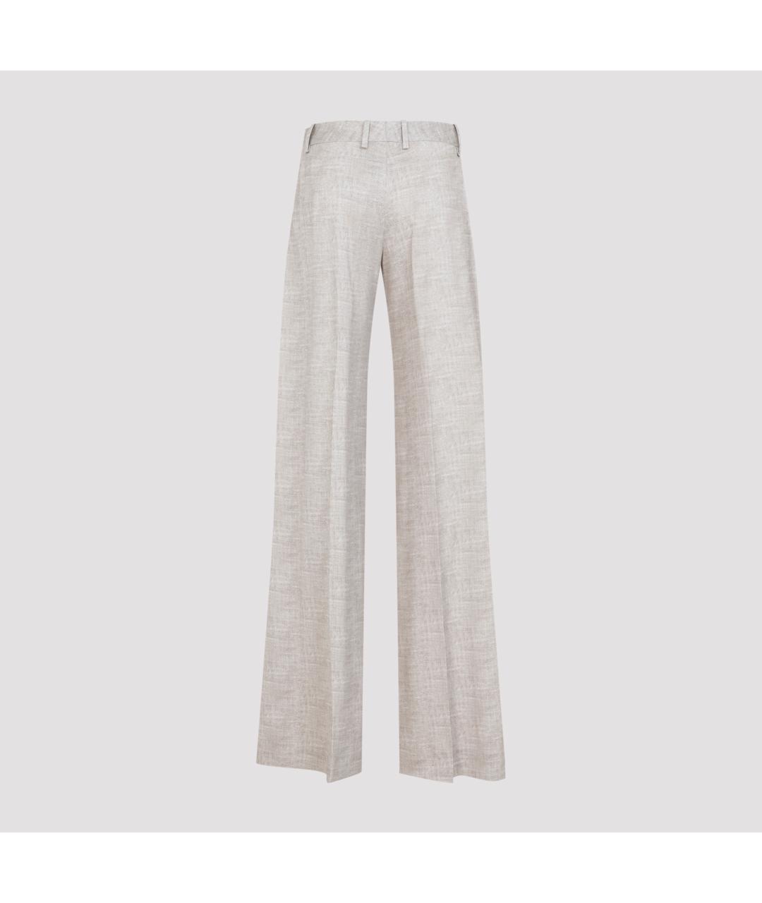 ERMANNO SCERVINO Мульти вискозные брюки широкие, фото 3