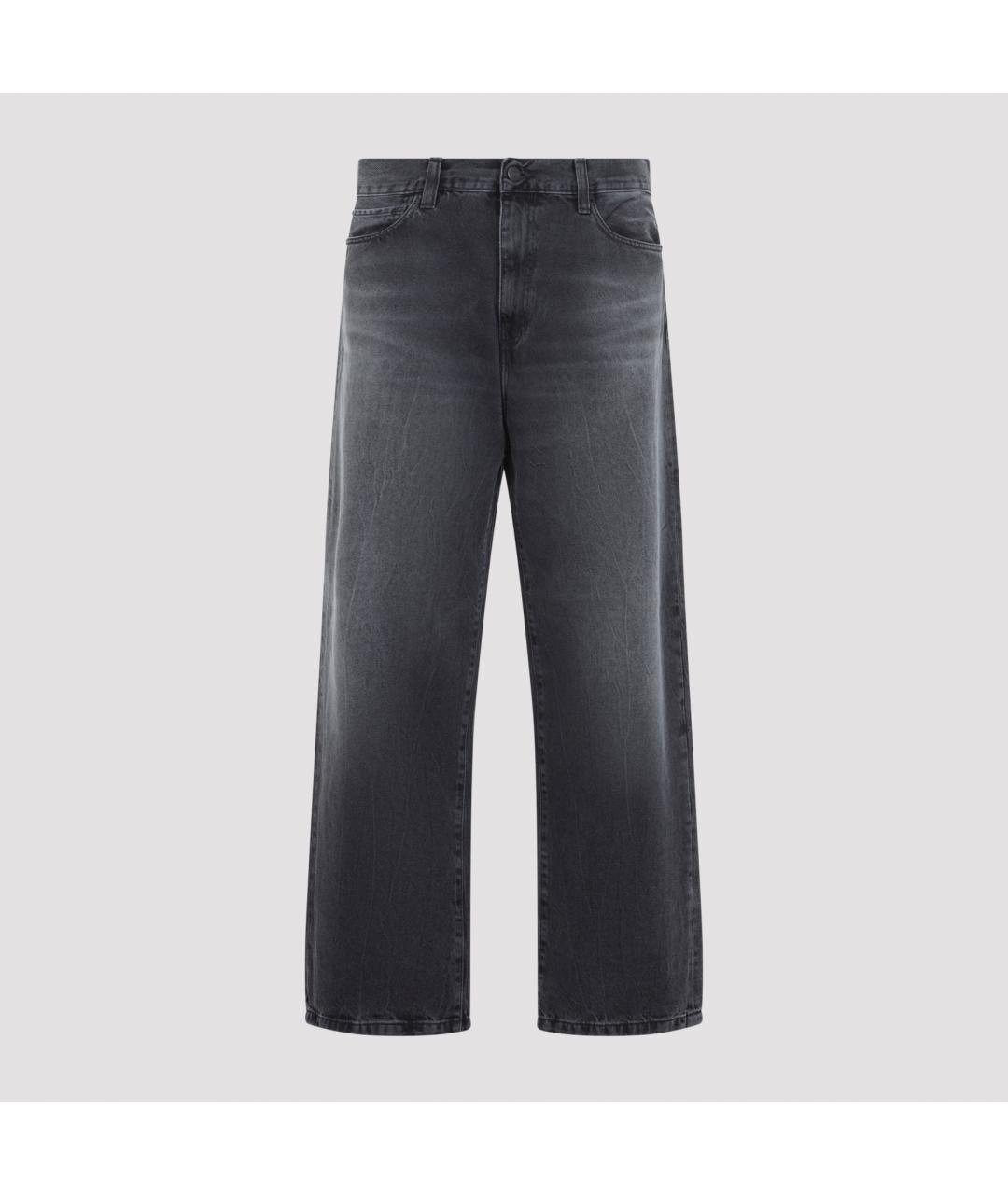 CARHARTT WIP Черные хлопковые прямые джинсы, фото 2