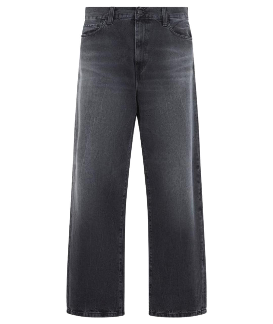 CARHARTT WIP Черные хлопковые прямые джинсы, фото 1