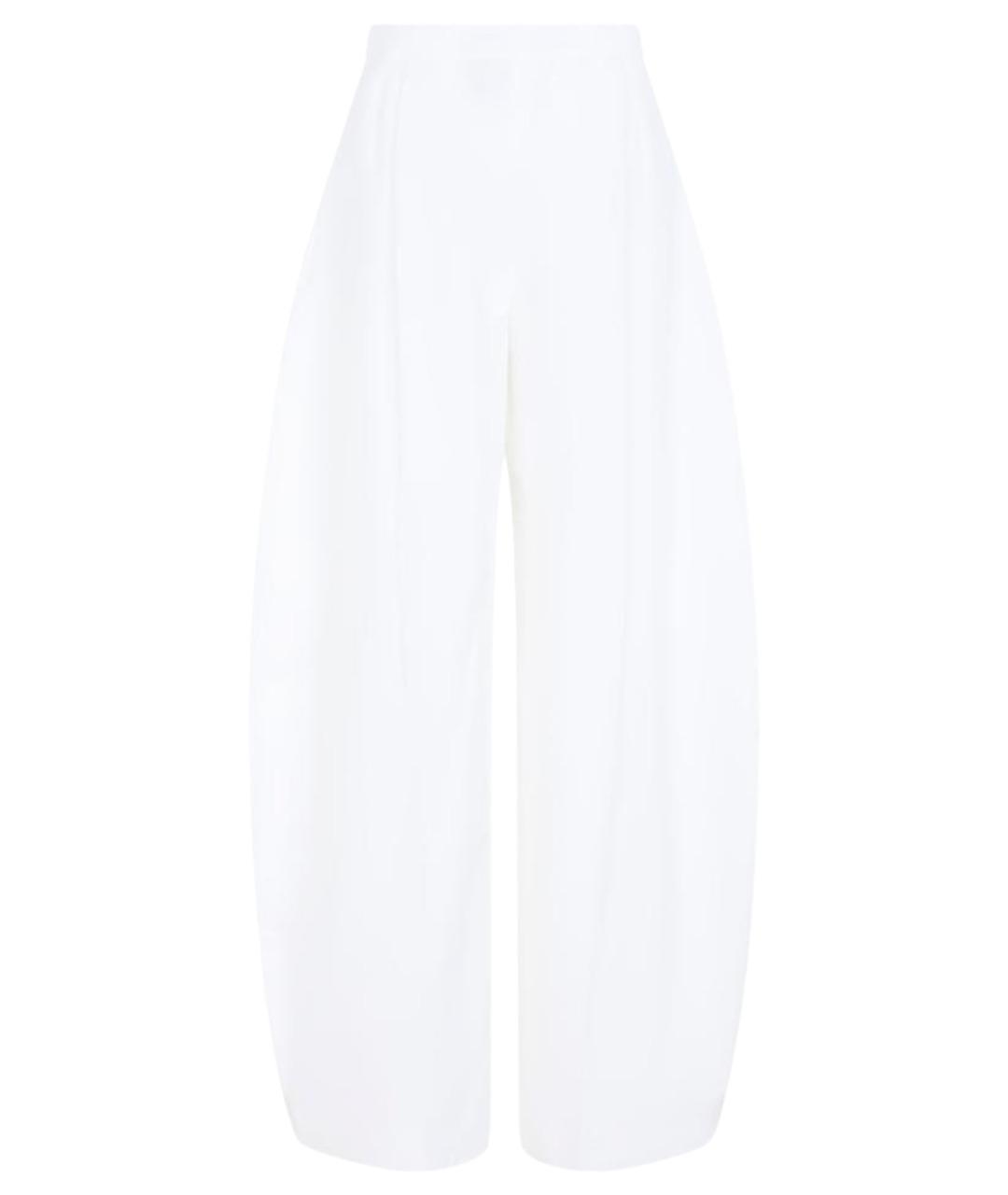 JACQUEMUS Белые полиэстеровые брюки широкие, фото 1