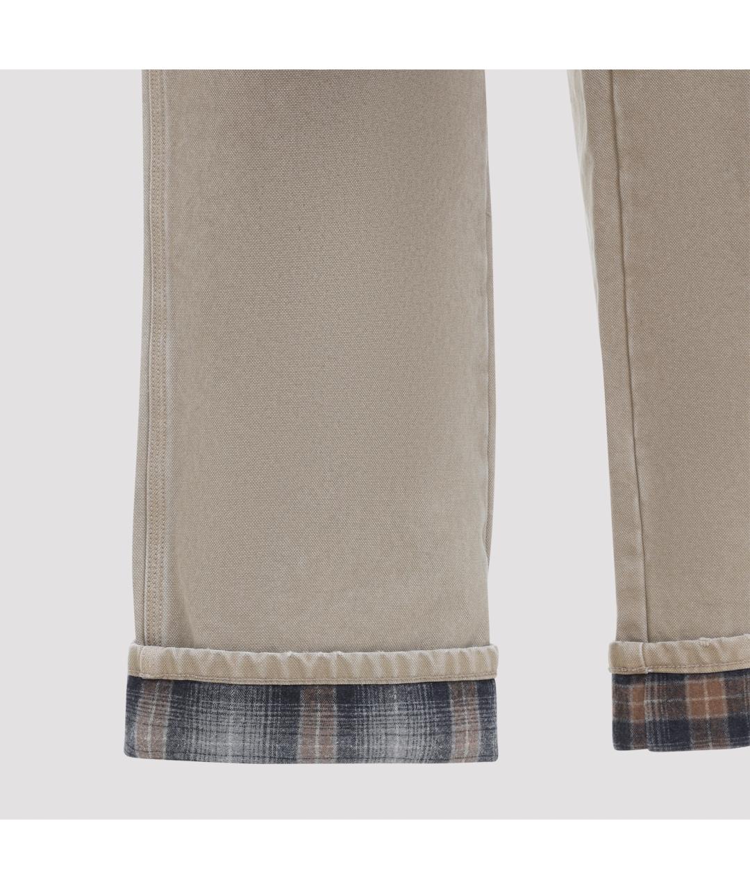 GOLDEN GOOSE Мульти хлопковые повседневные брюки, фото 5