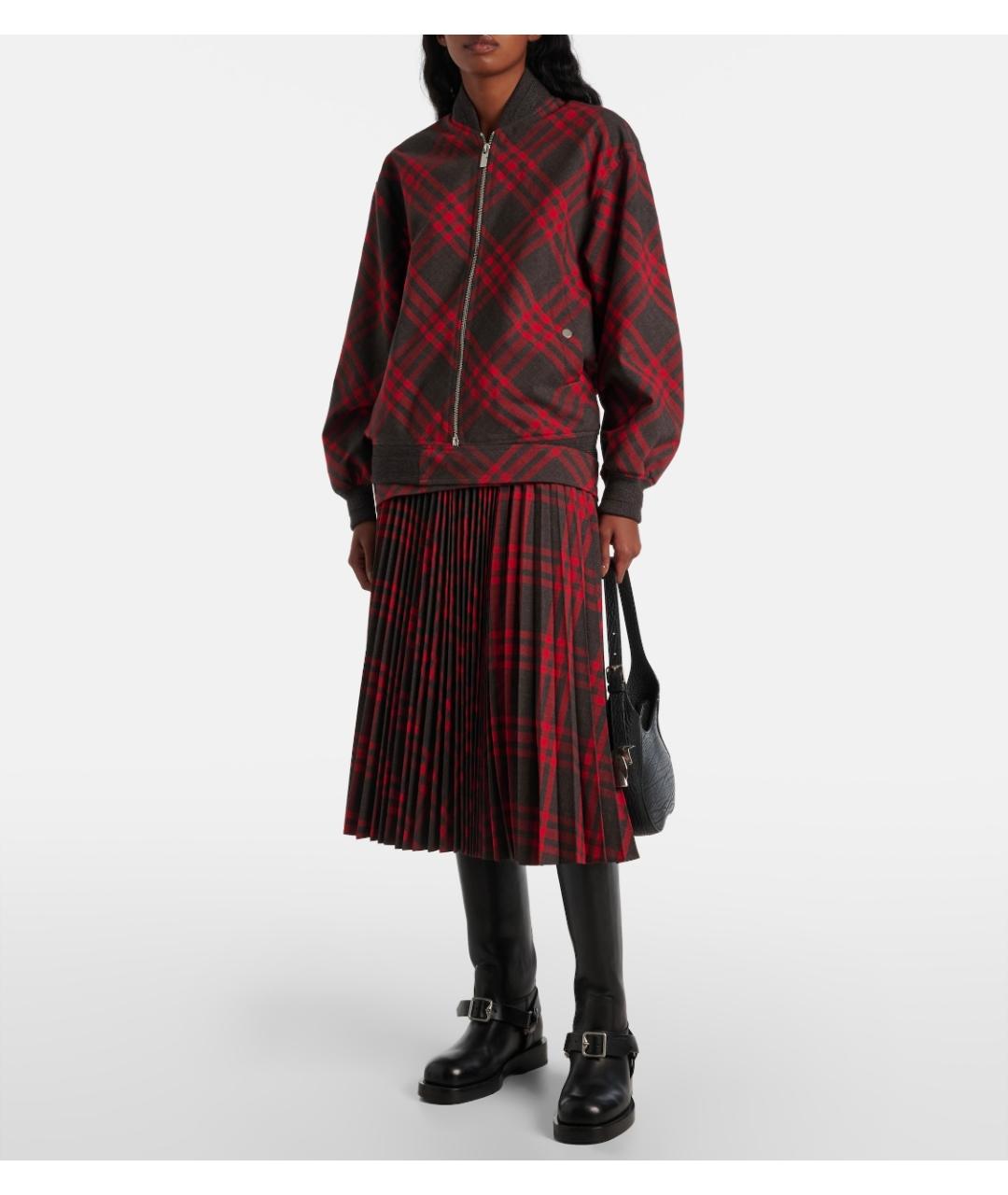 BURBERRY Серая полиэстеровая куртка, фото 3