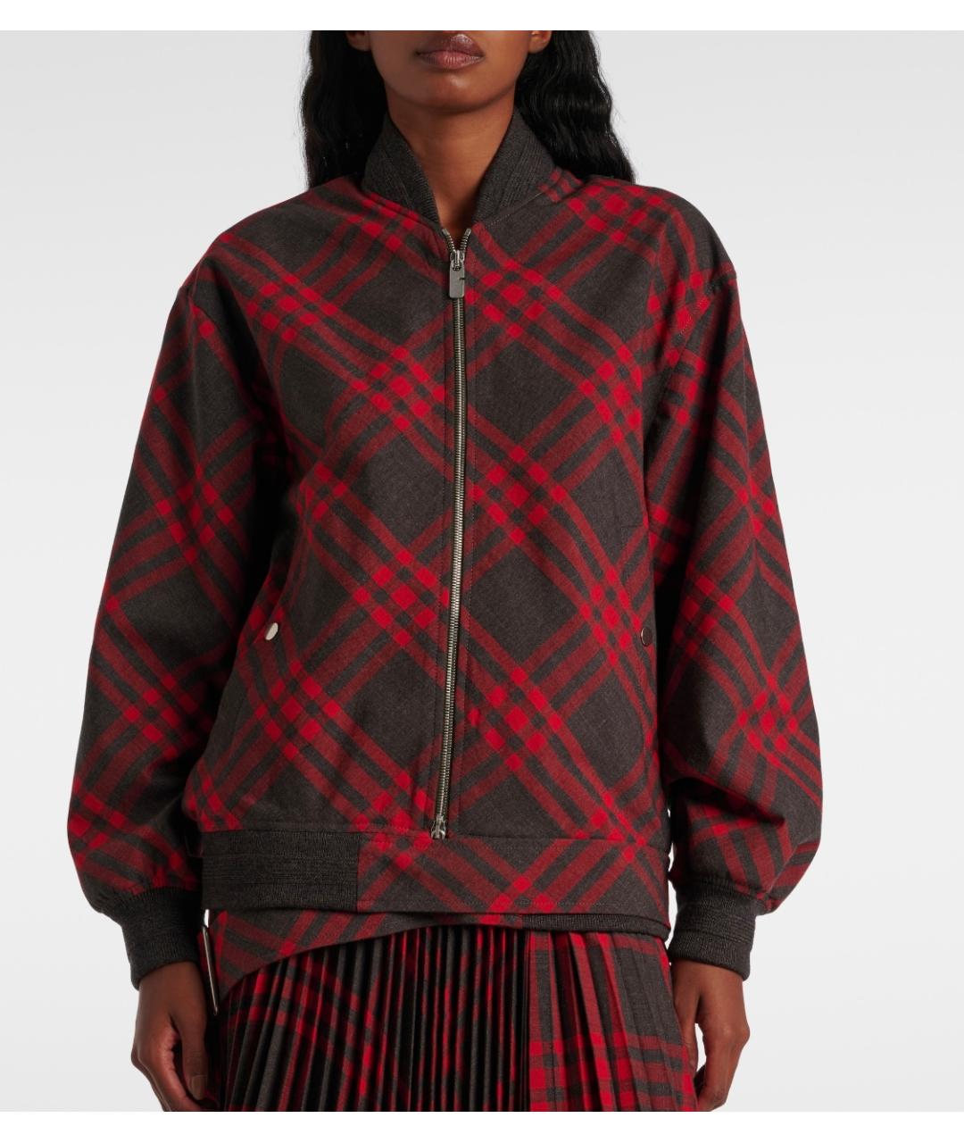 BURBERRY Серая полиэстеровая куртка, фото 2
