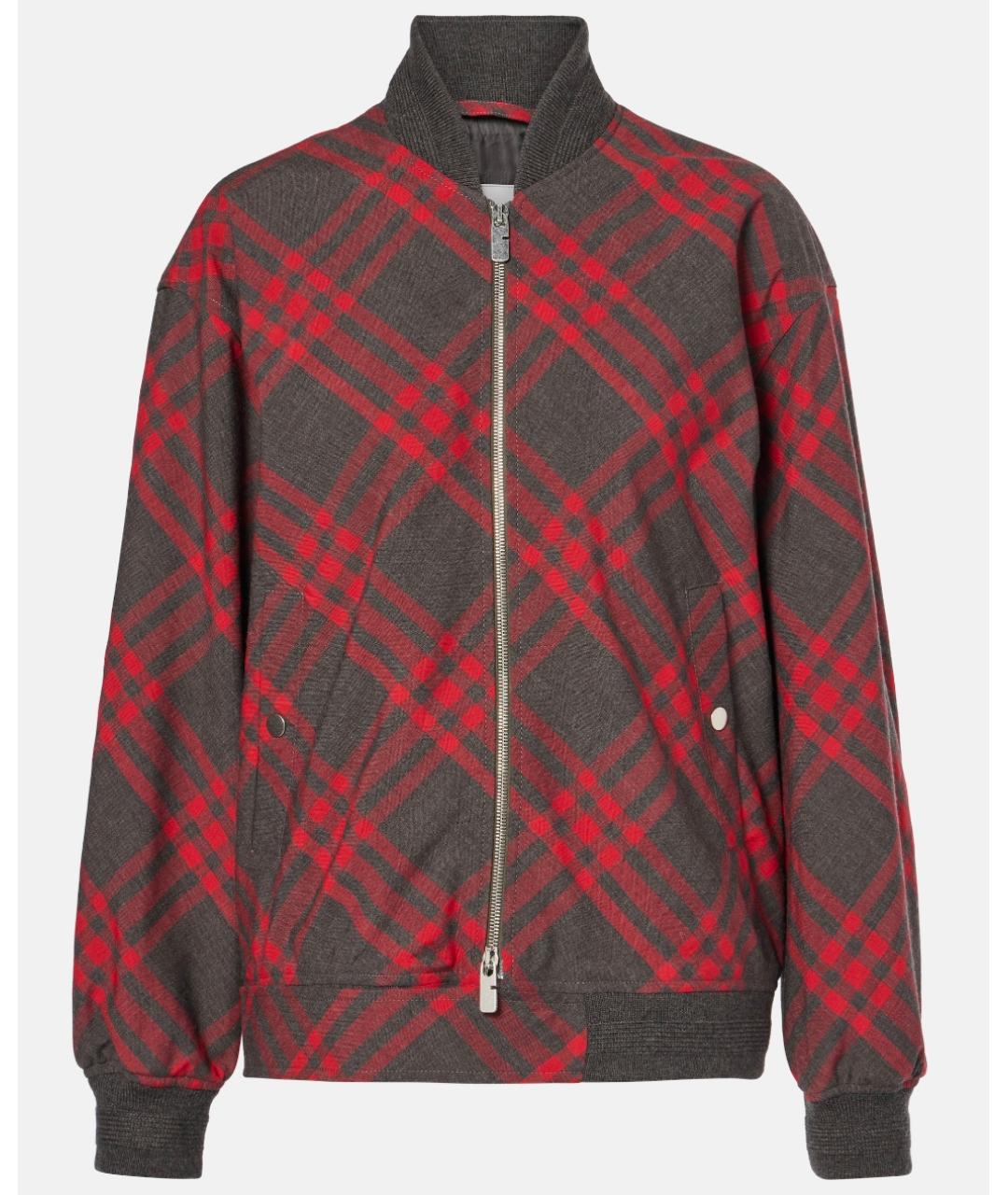 BURBERRY Серая полиэстеровая куртка, фото 7