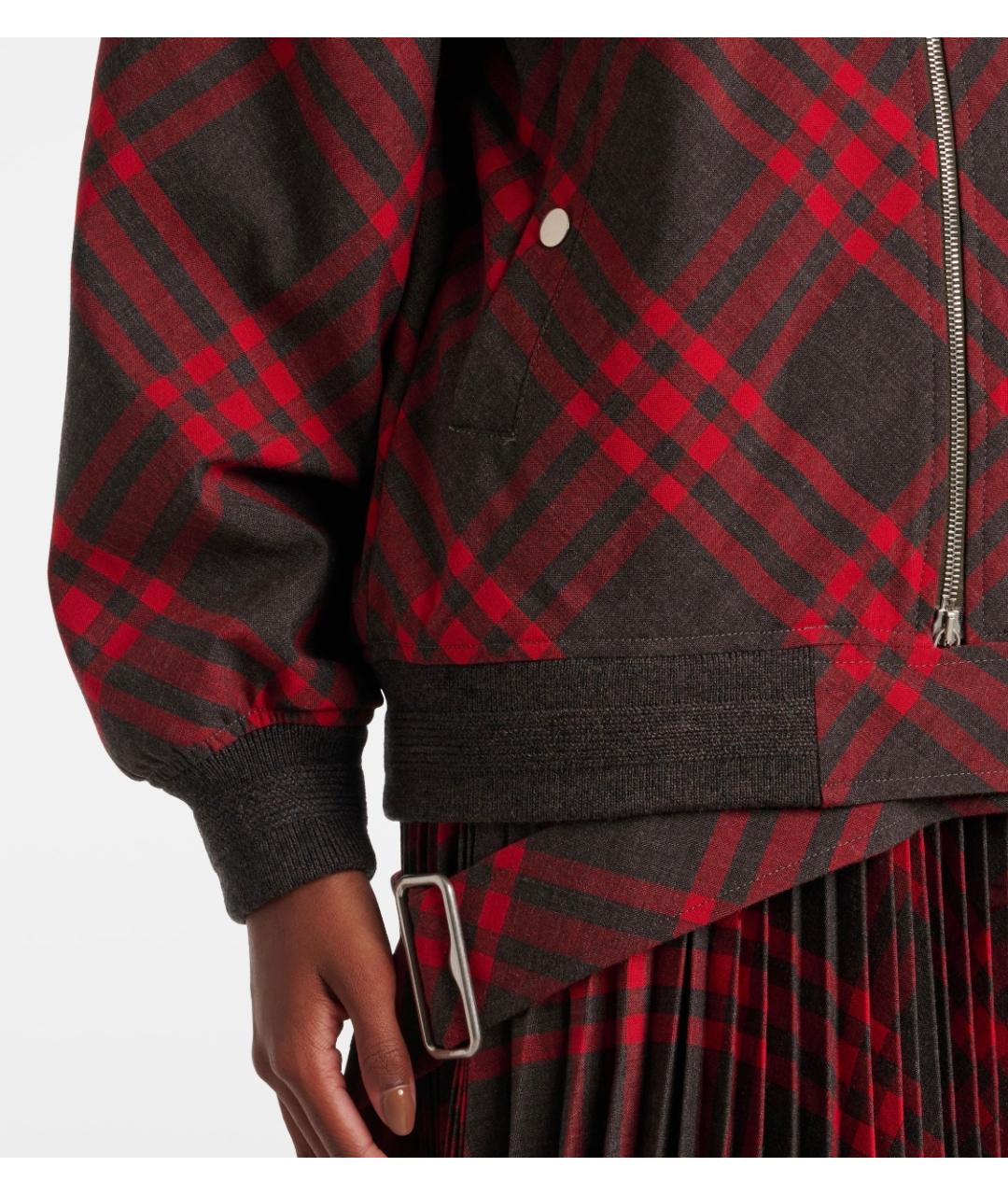 BURBERRY Серая полиэстеровая куртка, фото 6