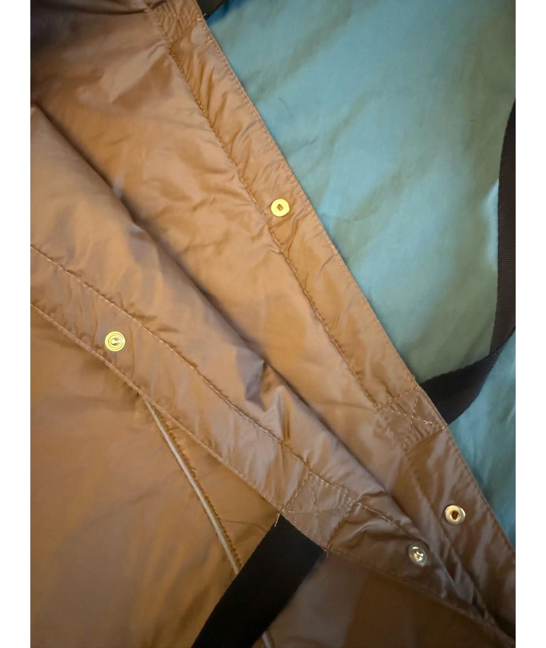 MAX MARA Коричневая синтетическая сумка тоут, фото 4