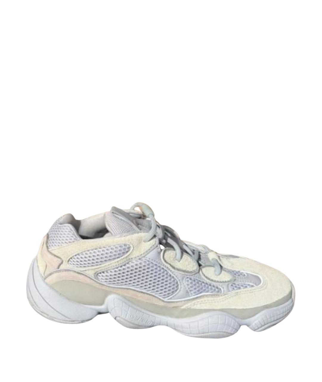 ADIDAS YEEZY Серые замшевые низкие кроссовки / кеды, фото 1
