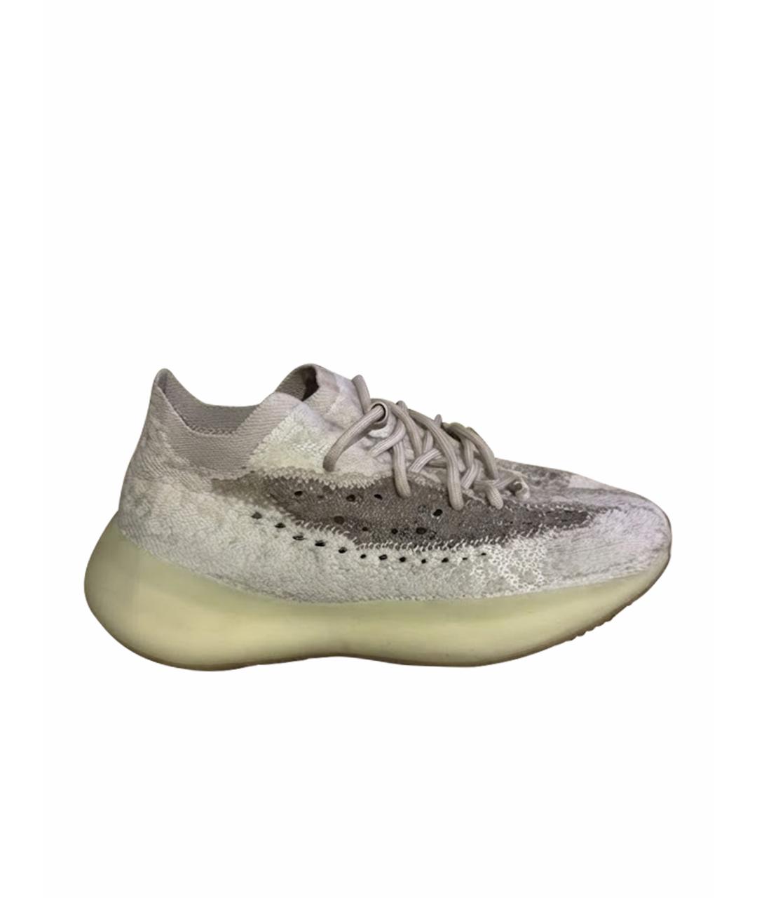 ADIDAS YEEZY Серые текстильные кроссовки, фото 1