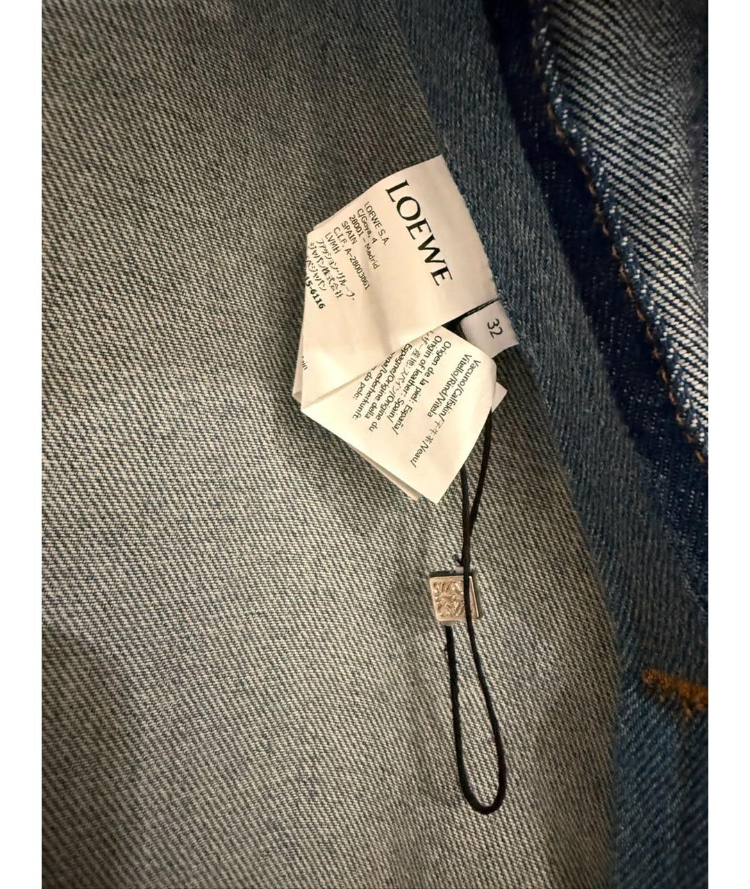 LOEWE Темно-синяя деним куртка, фото 3