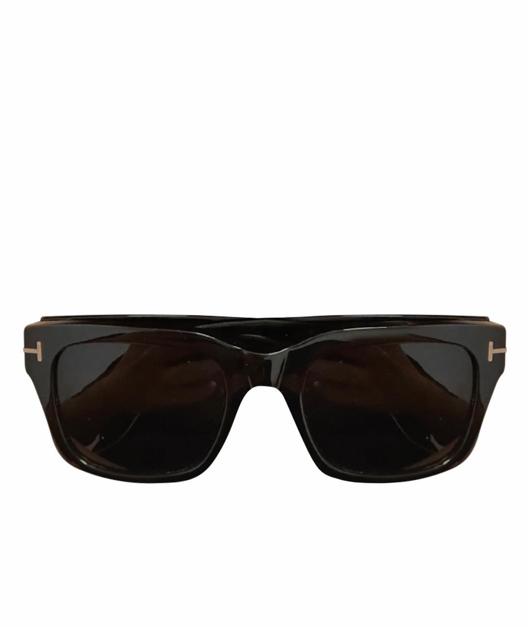 TOM FORD Черные пластиковые солнцезащитные очки, фото 1