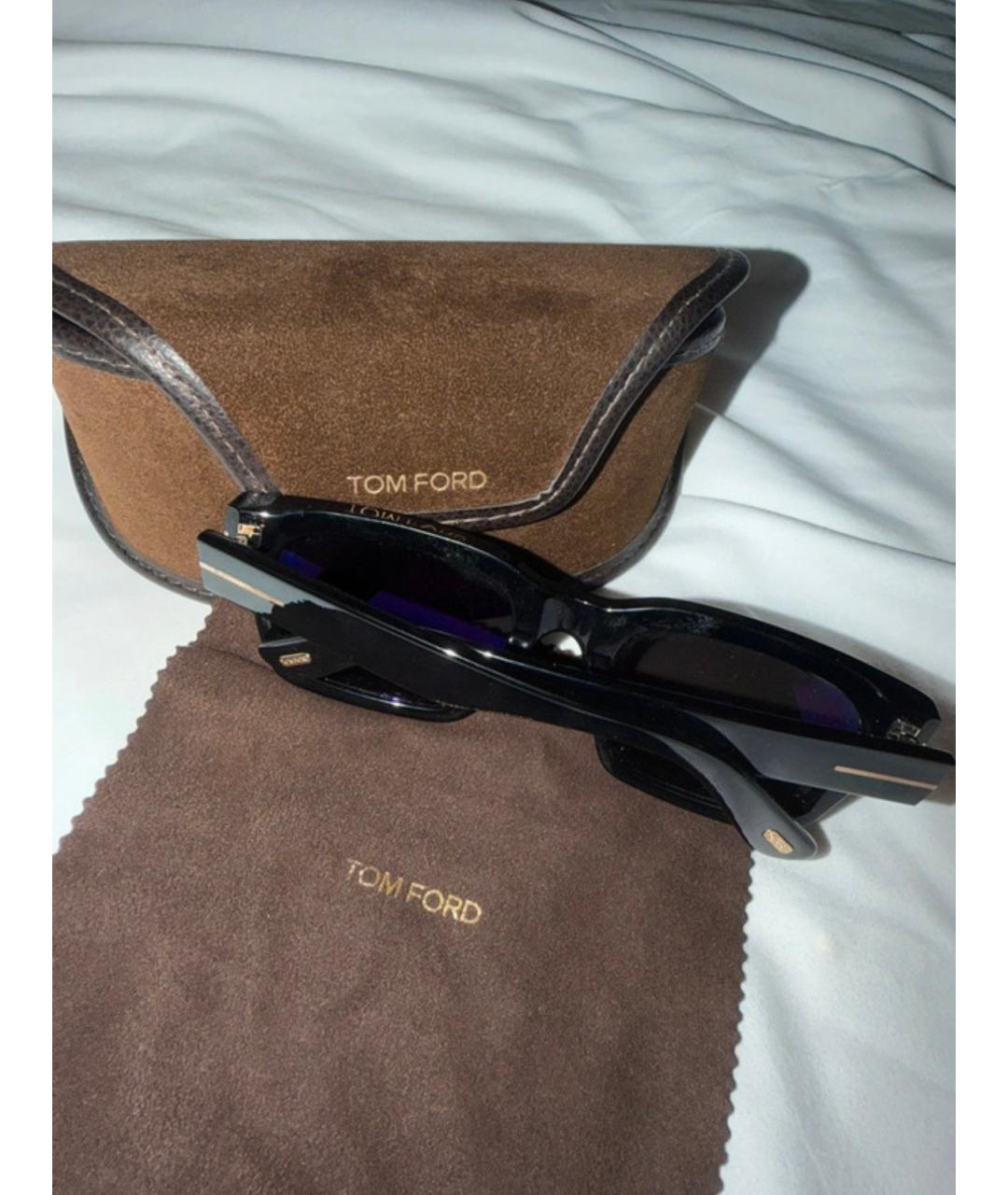 TOM FORD Черные пластиковые солнцезащитные очки, фото 5
