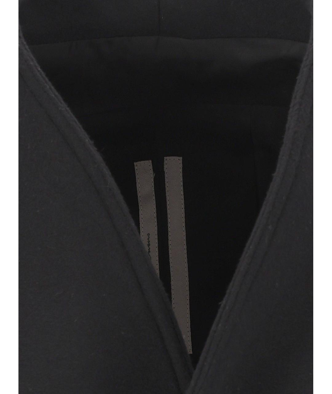 RICK OWENS Черная шерстяная куртка, фото 5