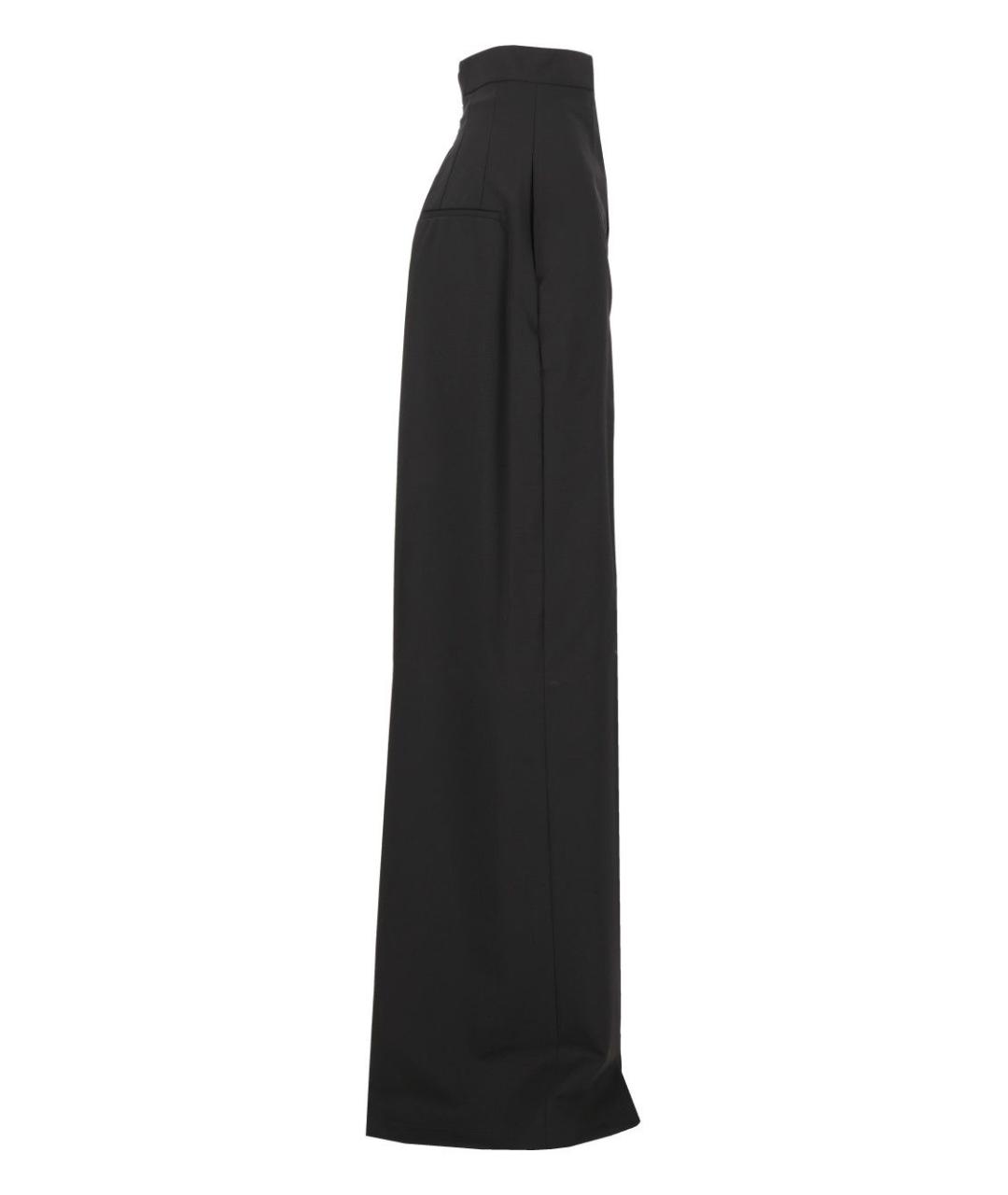 RICK OWENS Черные шерстяные брюки широкие, фото 3