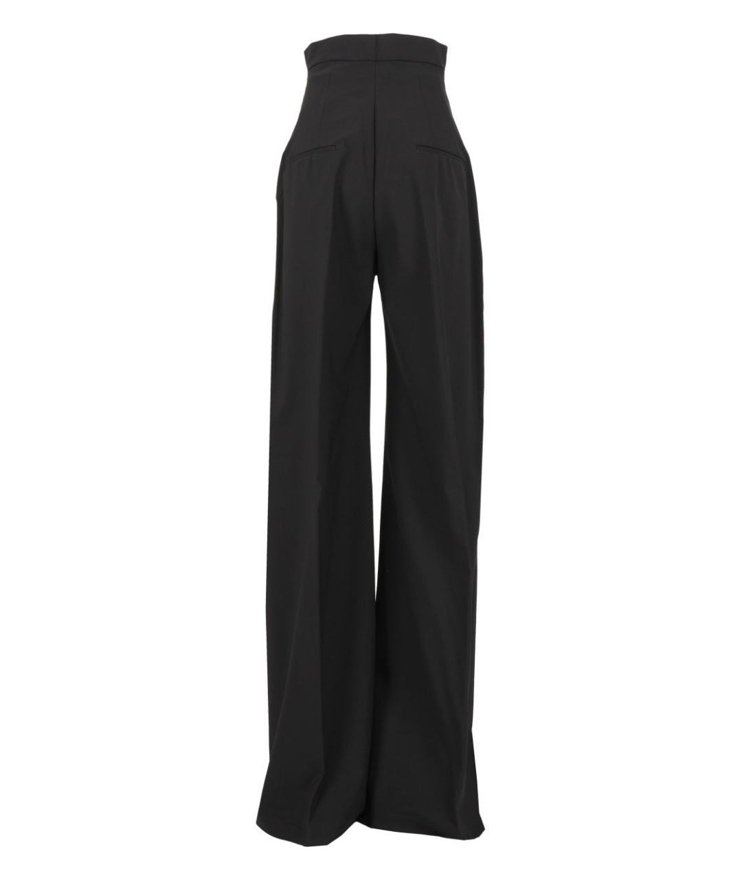 RICK OWENS Черные шерстяные брюки широкие, фото 2
