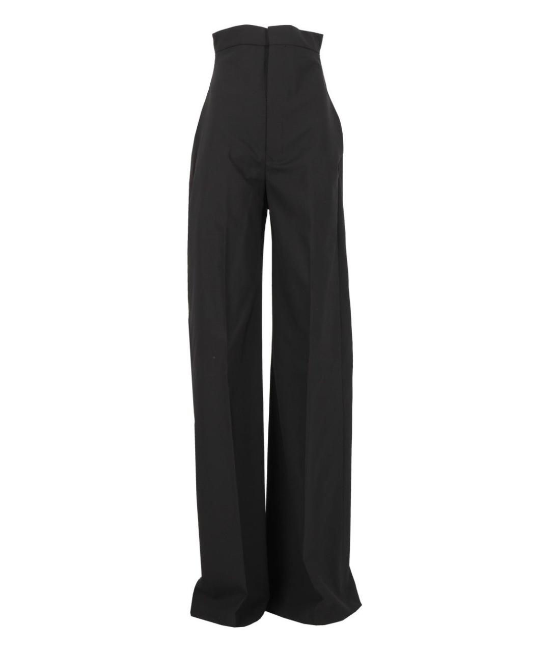 RICK OWENS Черные шерстяные брюки широкие, фото 1