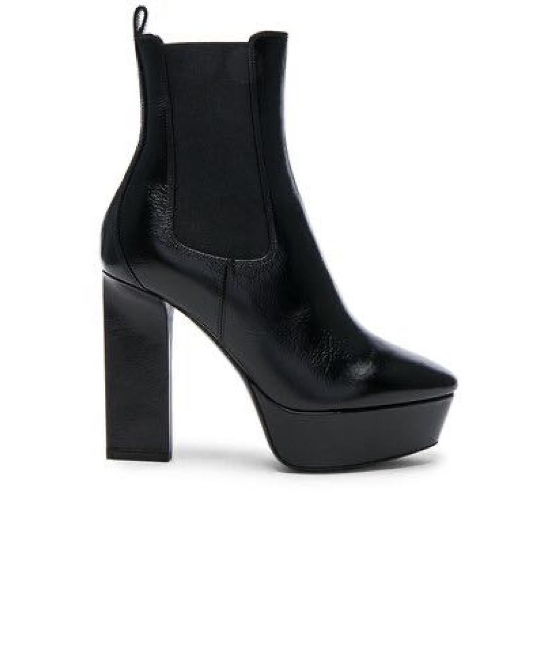 SAINT LAURENT Черные кожаные ботинки, фото 7