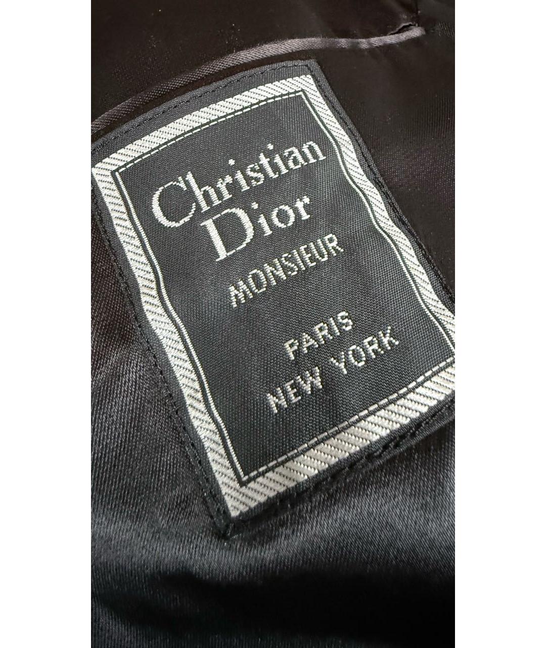 CHRISTIAN DIOR Серое шерстяное пальто, фото 2