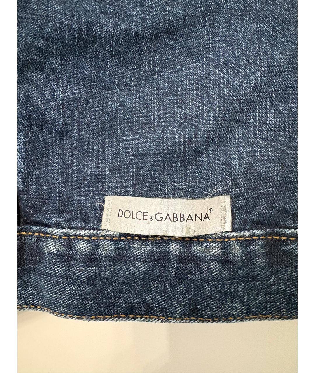 DOLCE&GABBANA Синяя деним куртка, фото 3
