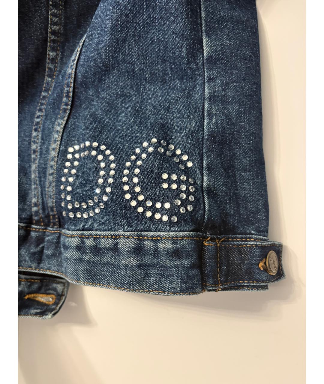 DOLCE&GABBANA Синяя деним куртка, фото 5