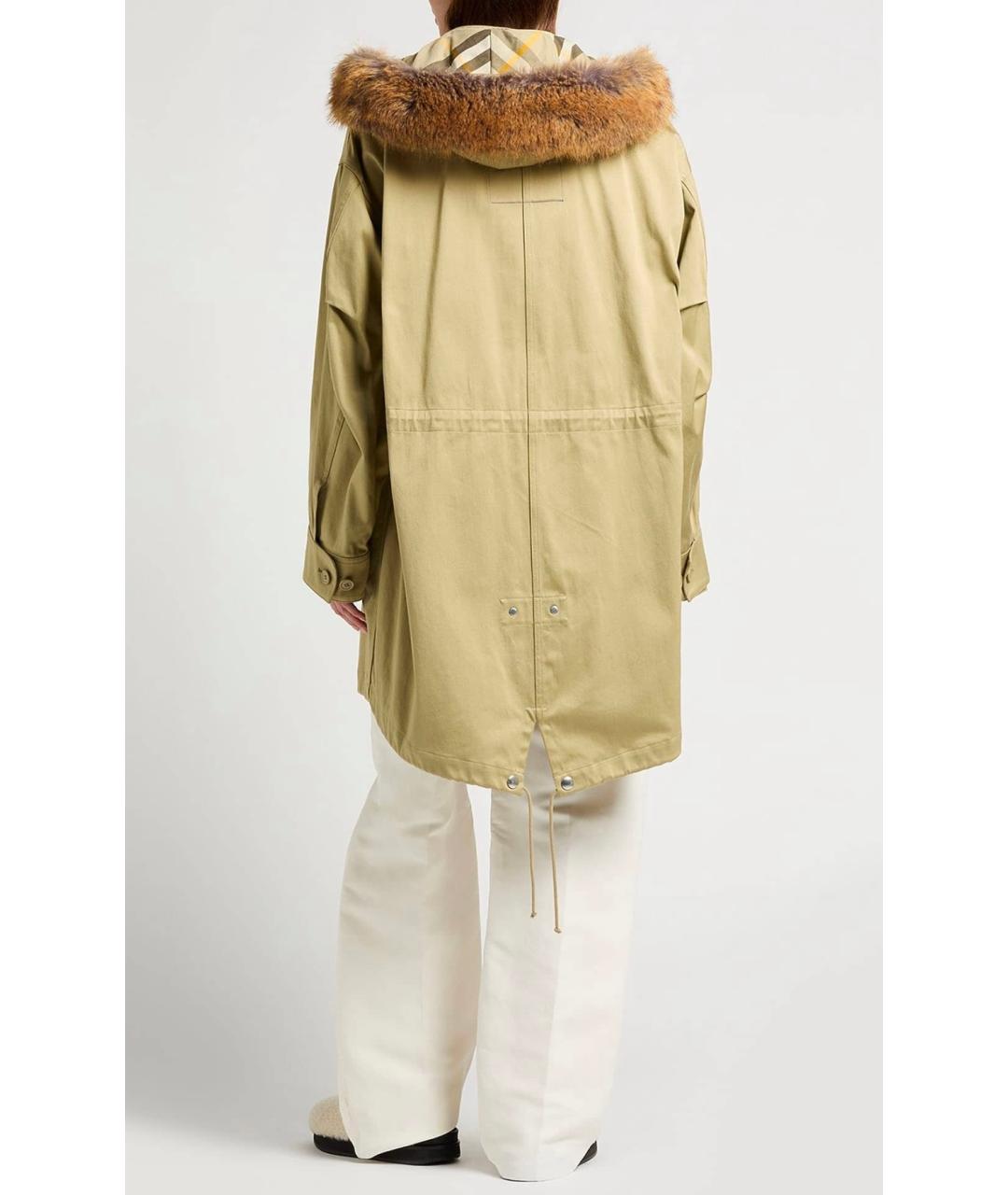 BURBERRY Зеленая хлопковая парка, фото 3