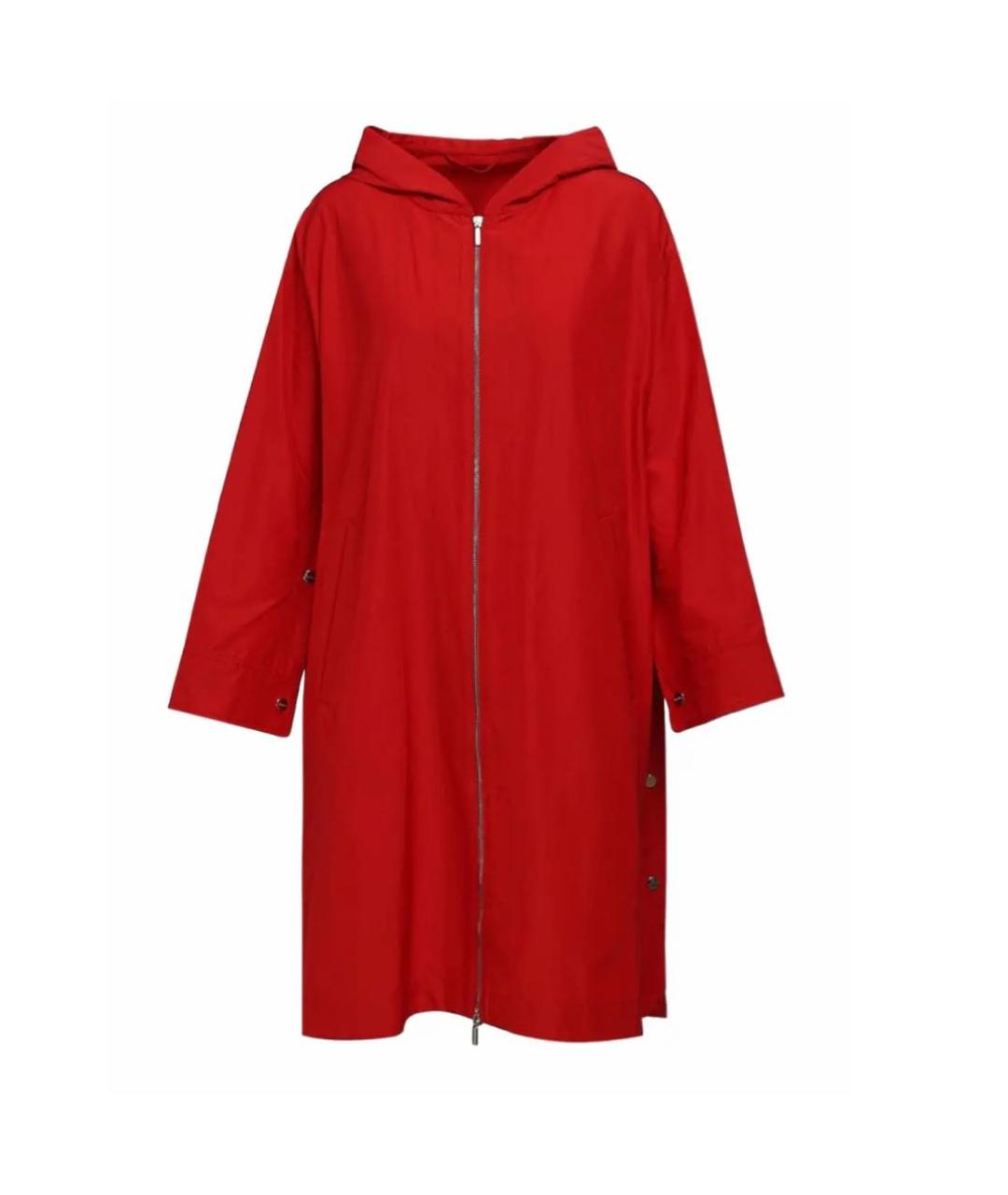 MAX MARA Красная полиэстеровая парка, фото 9