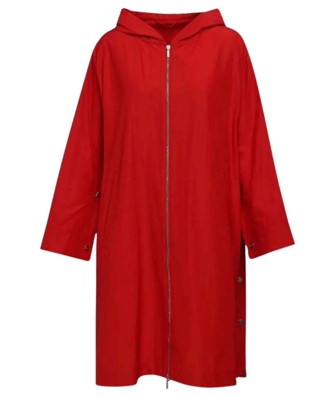 MAX MARA Красная полиэстеровая парка, фото 1
