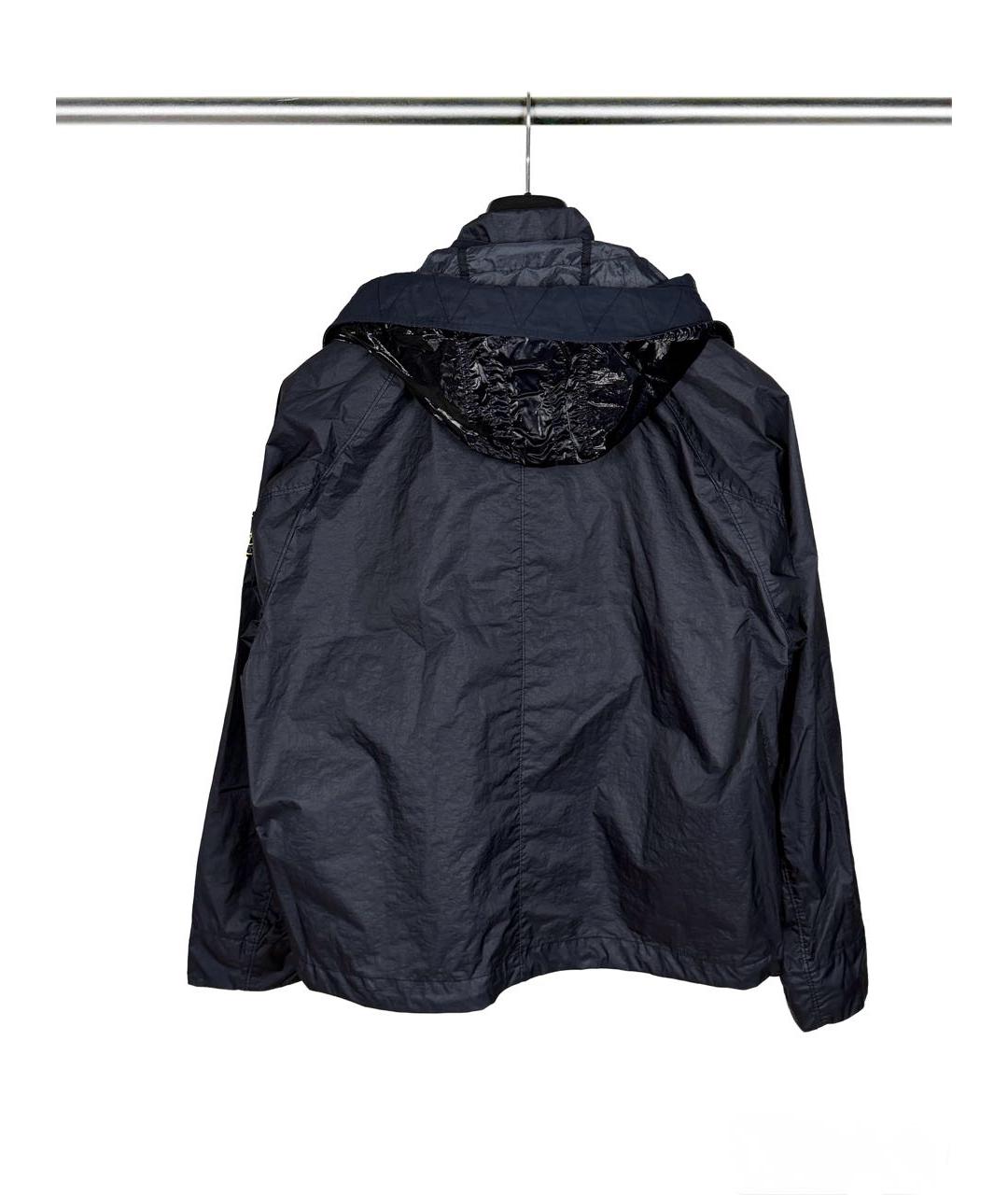 STONE ISLAND Темно-синяя полиамидовая куртка, фото 2