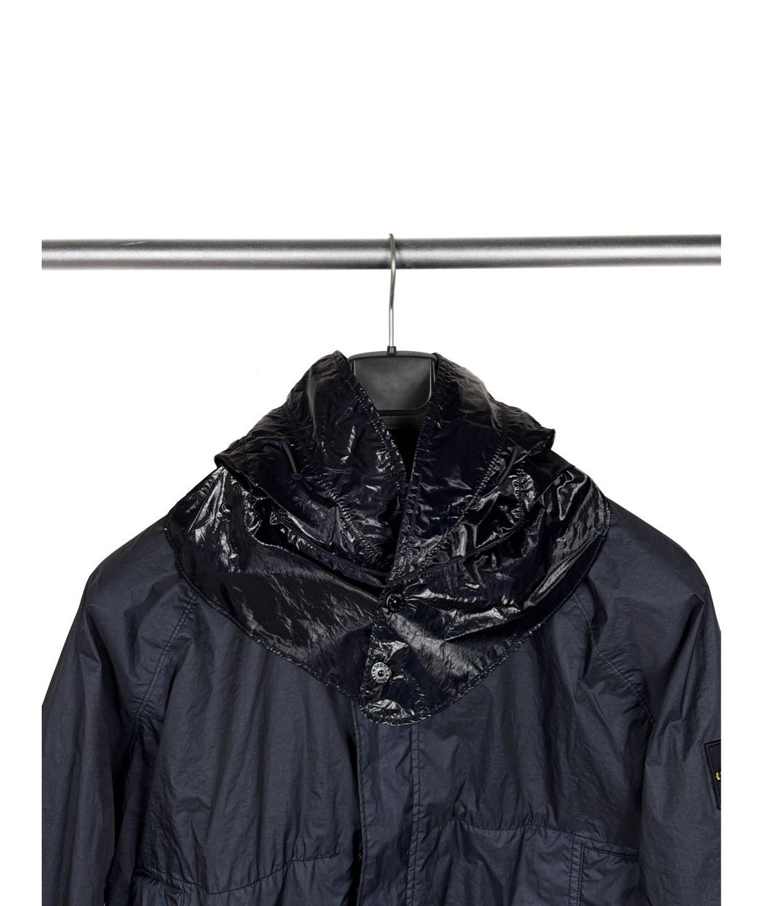 STONE ISLAND Темно-синяя полиамидовая куртка, фото 3