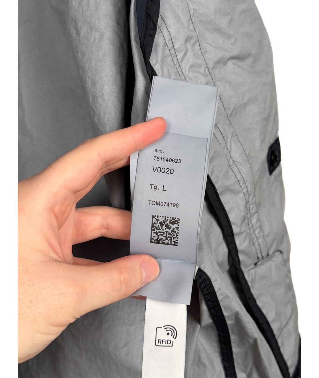 STONE ISLAND Темно-синяя полиамидовая куртка, фото 8