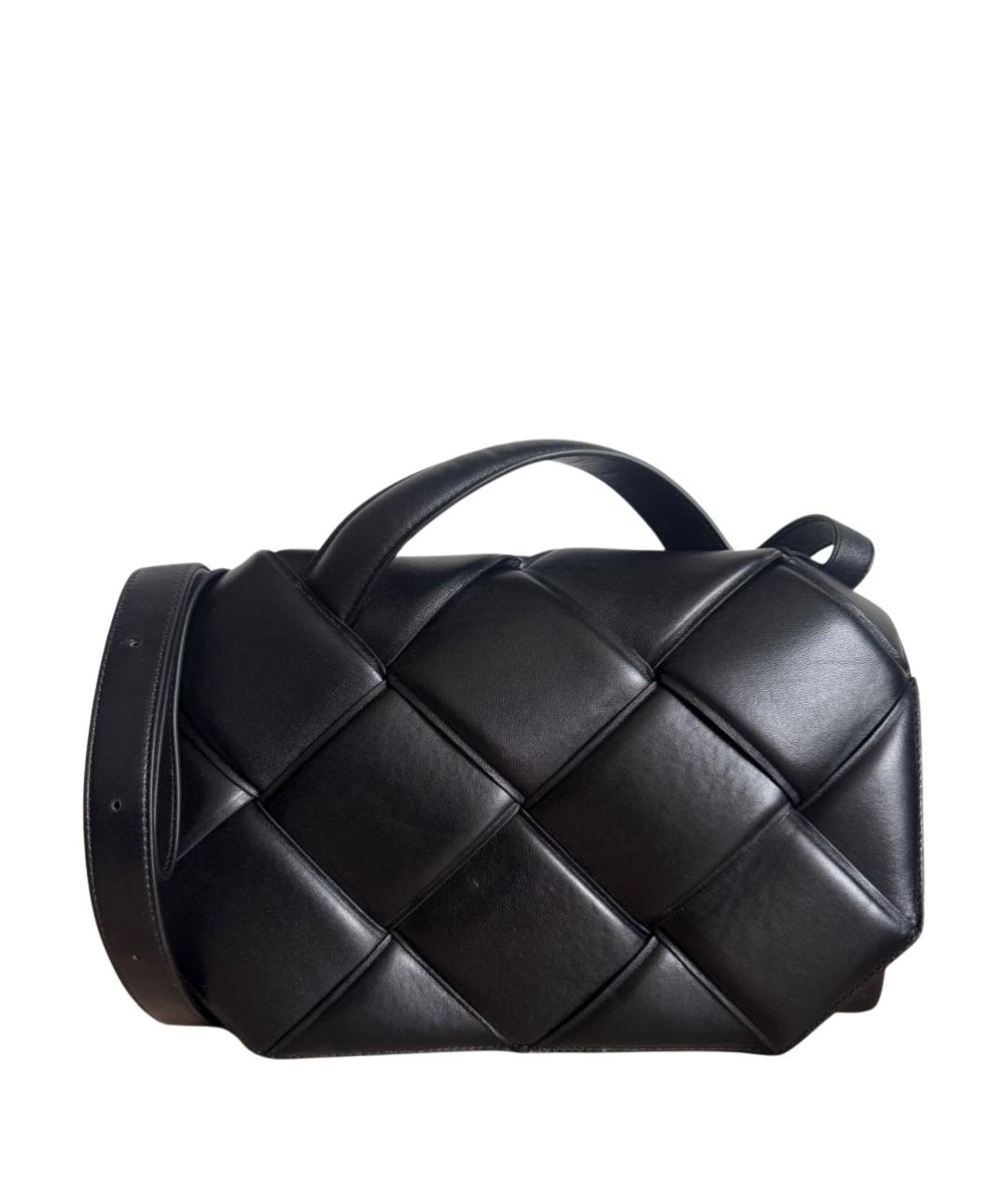BOTTEGA VENETA Черная кожаная сумка через плечо, фото 1