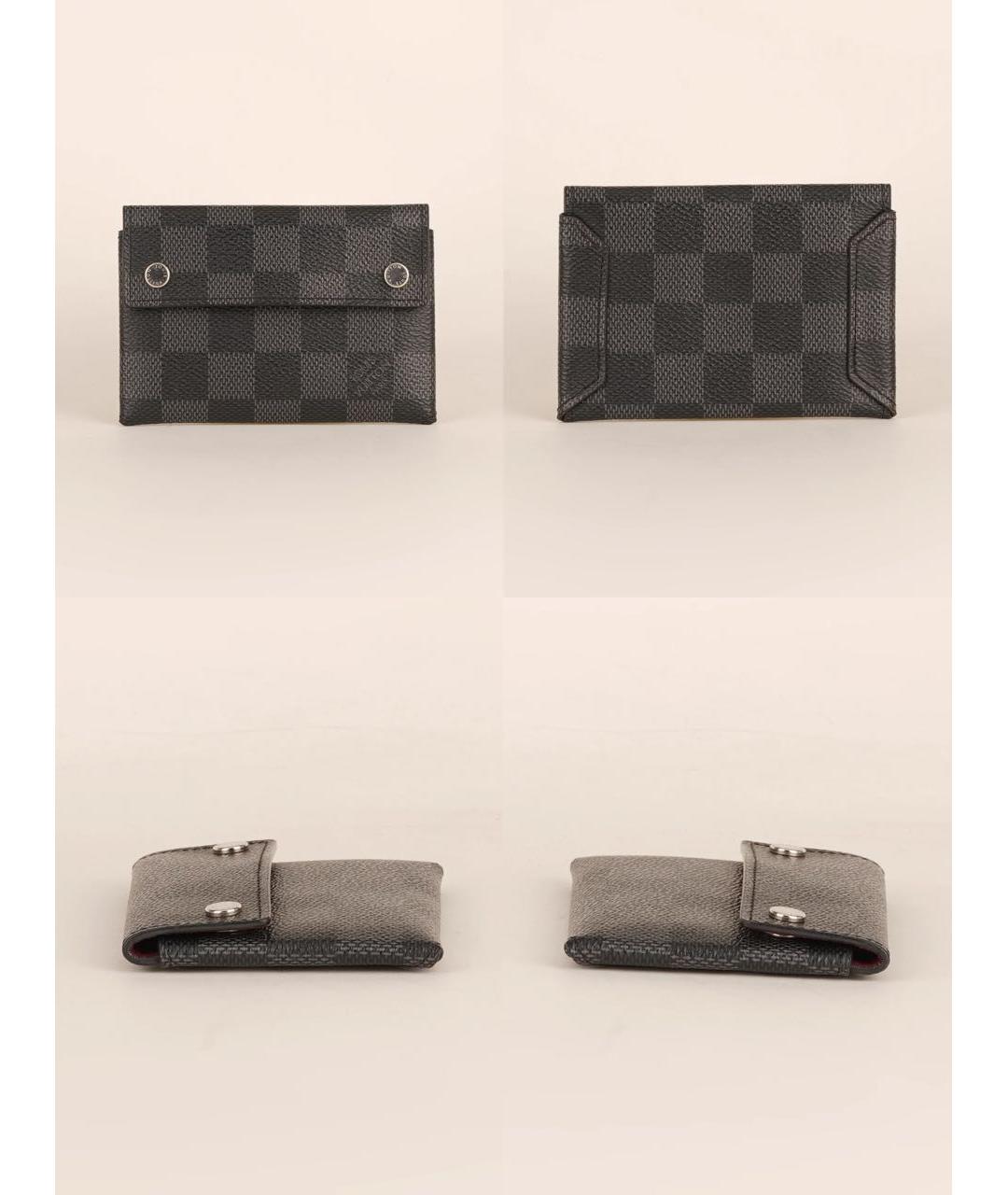 LOUIS VUITTON Черная папка для документов из канвы, фото 8
